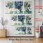 «Blue Iris», reproduction d'art sur toile tendue sur toile, ensemble de 3-84241011