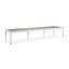 Solid Wood and Glass Extendable Dining Table