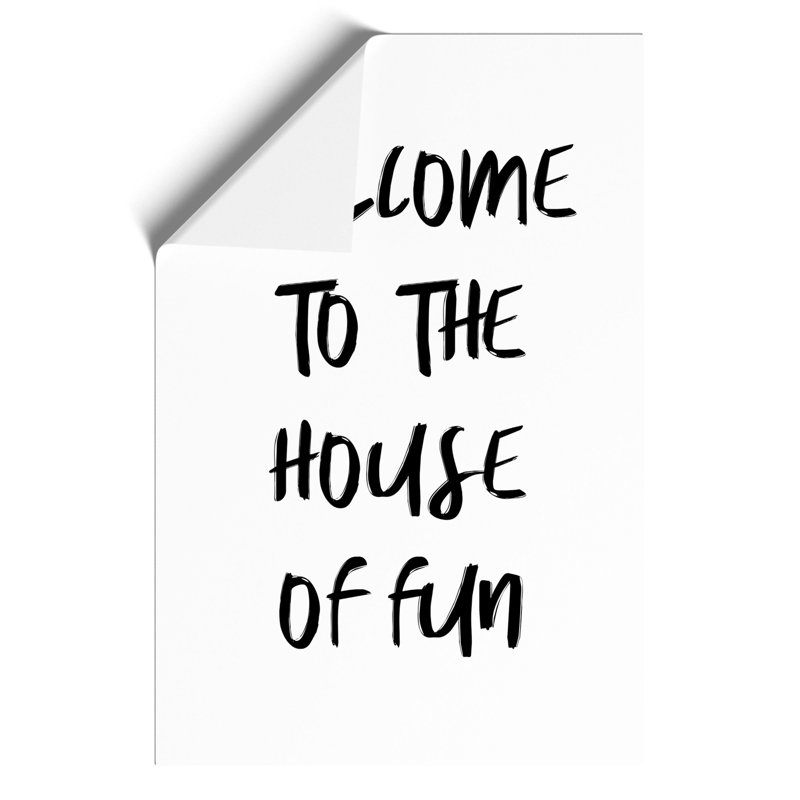 House of Fun - Frameless Print, 84cm H x 59cm W x 0.1cm D