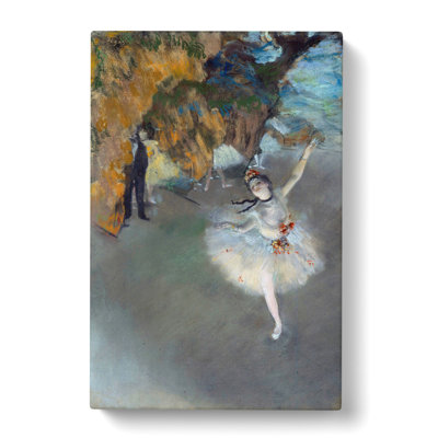 The Star Ballet Ballerina Dancer by Edgar Degas - Wrapped Canvas Painting