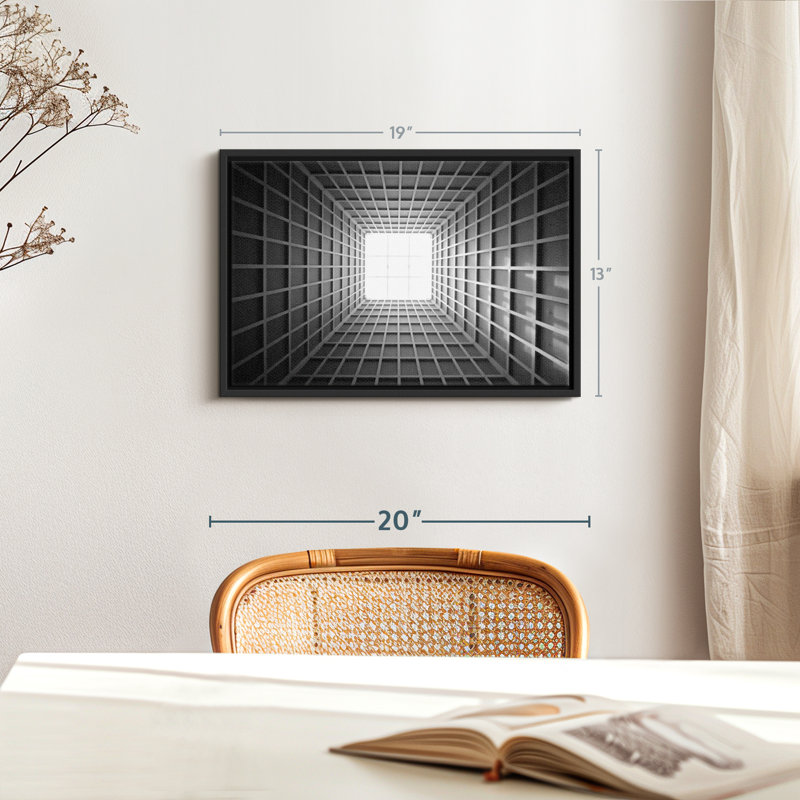 Building Skylight Illusion Canvas Print, 19" H x 13" W