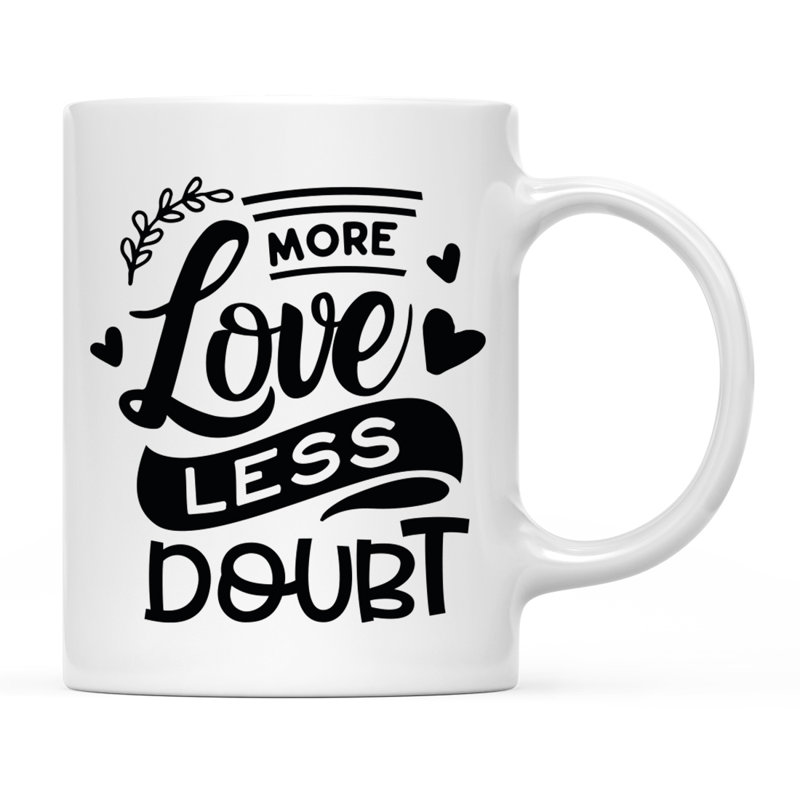 Tasse à café Ahmeek, Traduction « More Love Less Doubt » : Plus d'amo