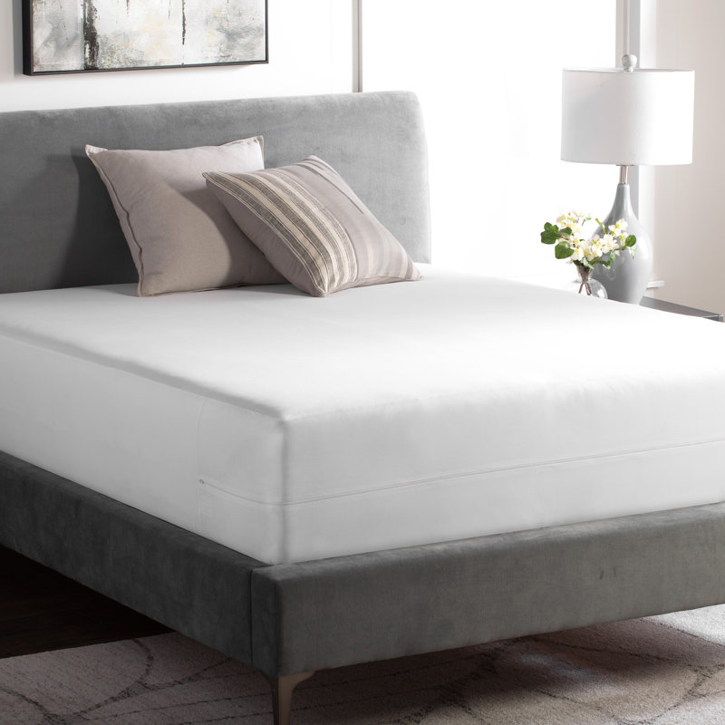 Waterproof Zippered Mattress Encasement Protector - 360° protection, Queen