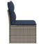 55cm Wide Patio Sofa with Cushions