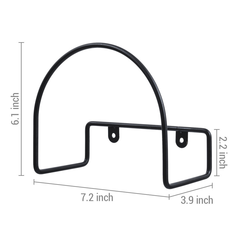 Wall Mounted Media Vinyl Media Shelve, Black