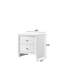 Table de chevet 2, finition blanche, style moderne, aspect bois pour chambre à coucher