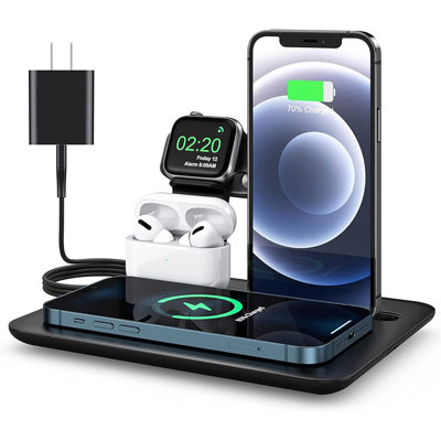 Milini Trexonic 4 in 1 Fast Charge Wireless Charging Station -  Inbox Zero, A71531BFFFFF4F9DA2483C2B73D4F7CA