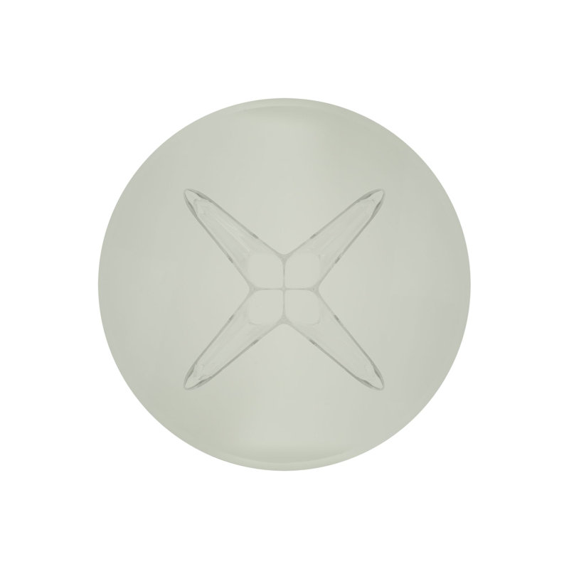 Sir Gio Round Glass Dining Table, Transparent, Yellow