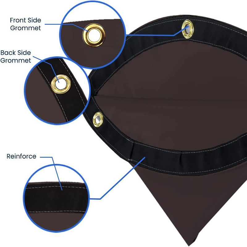 Blue Elephant Replacement Canopy, Brown, 213.4cm H x 213.4cm W