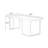 Black Rectangular Solid Wood desk-628449766