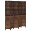 Vienna 180cm W 5 - Panel Solid Wood Accent Room Divider-455449160-455449163