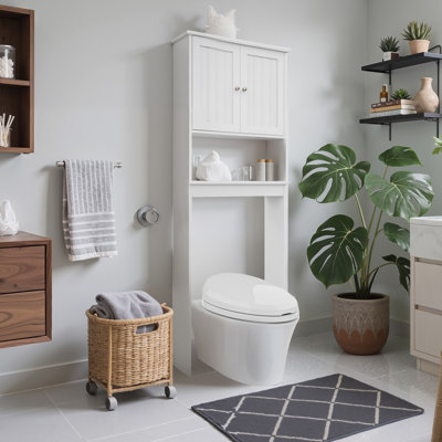 63'' H Freestanding Over The Toilet Storage