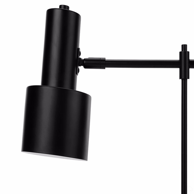 Lighting, 21"H, Table Lamp, Usb Port Included, Black Metal, Black Shade