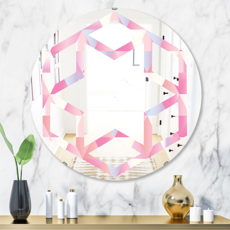Miroir mural Hexagon Star Diamond VI Eclectic, H 31,5 po x l 23,7 po