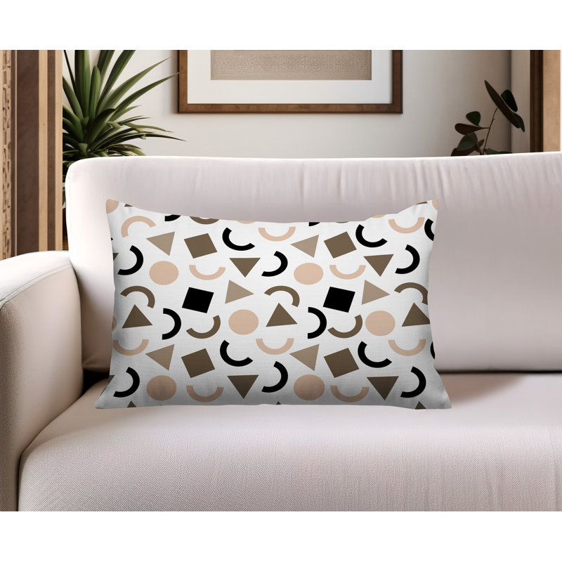 Coussin lombaire réversible intérieur / extérieur Fazzal, Rectangle H 14 po x l 20 po