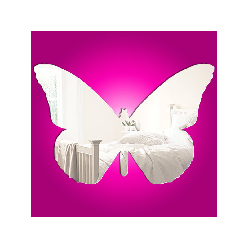 Flat Wall Mirror, 40 cm H x 60 cm W x 0.3 cm D