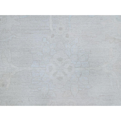 Tapis oriental gris en laine noué à la main 8 pi 2 po x 9 pi 6 po Peshawar Chobi A0D55A5D195248FE89764A9B29DD8078