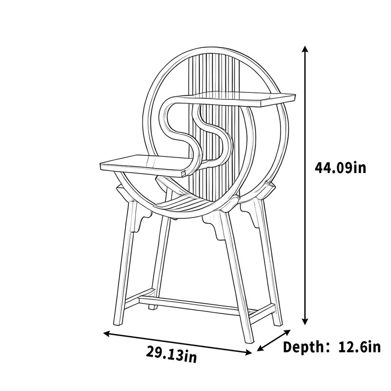 Jardinière en bois massif