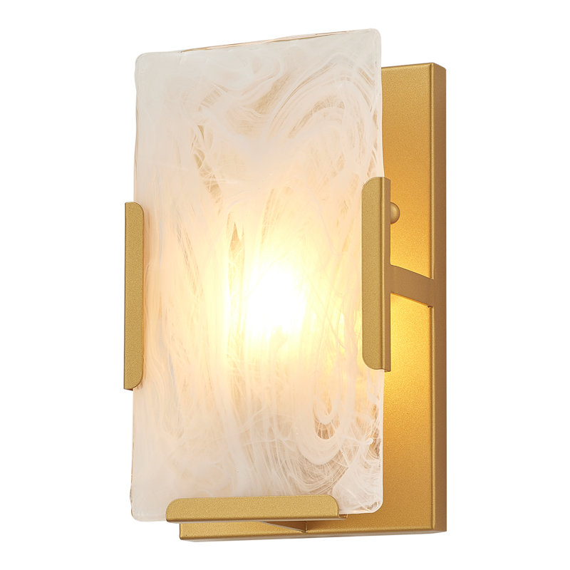 Applique murale en verre 1 lumière