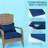 Comfortable Rattan Wicker Patio Chair with Tall Curved Backrest and Soft Cushions for Indoor and Outdoor Use-1784899722