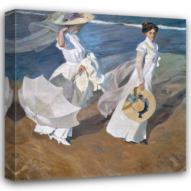 Bloomsbury Market, Sorolla, Joaquin, reproduction d'art sur toile tendue sur le bord de la mer 63325, H 36 po x l 36 po