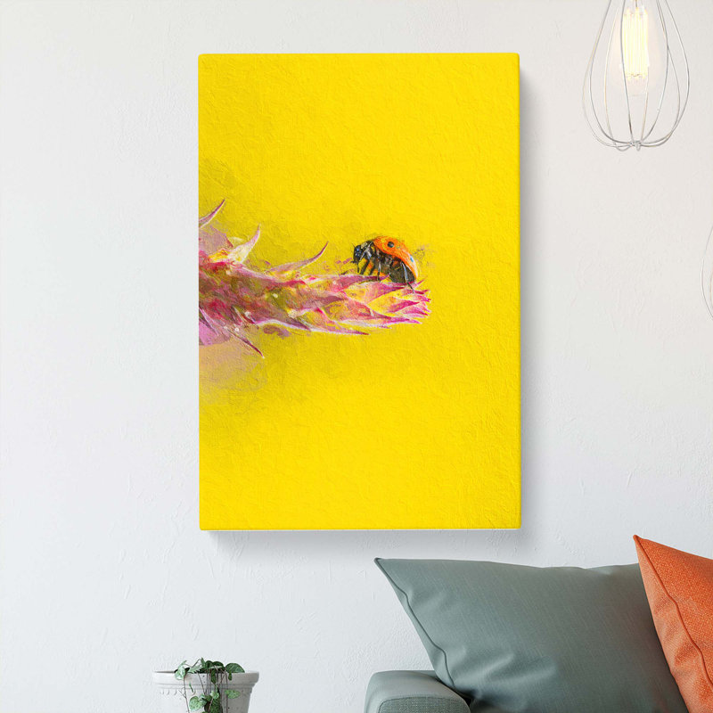 Ladybird - Wrapped Canvas, 50cm H x 35cm W x 3cm D