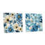 «Blue Coastal Harmony», ensemble de 2 fleurs murales en acrylique-103921220