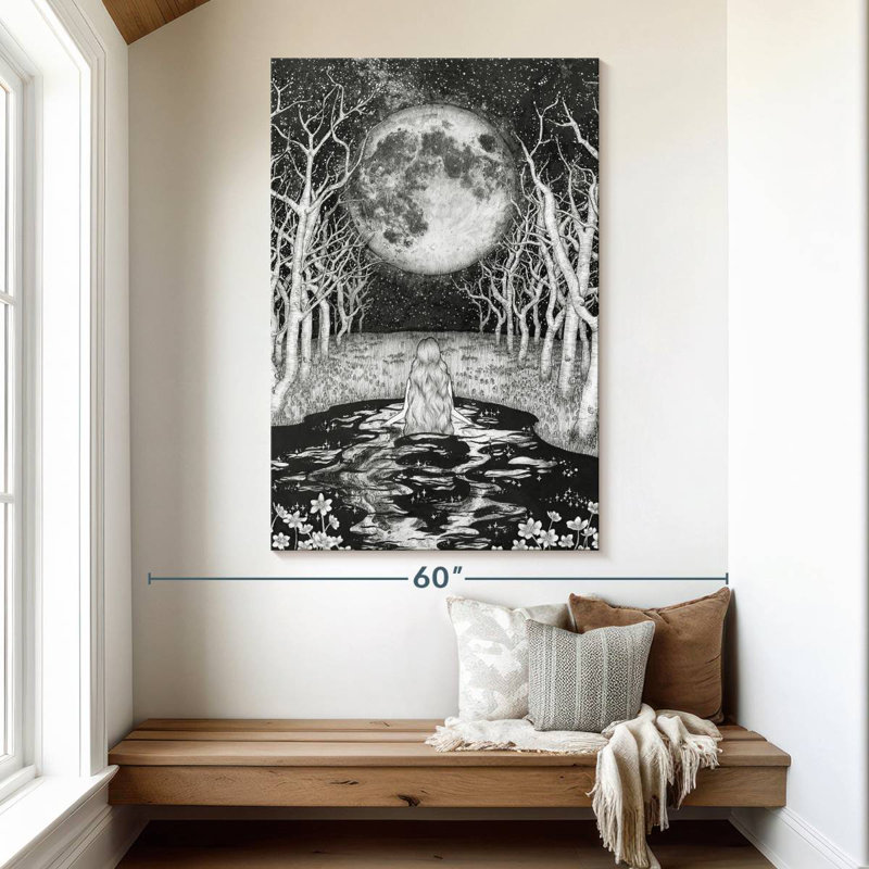 Oberle The Moonlight Bather, 51" H x 34" W