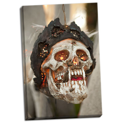 « pirate crâne », reproduction de photo sur toile tendue