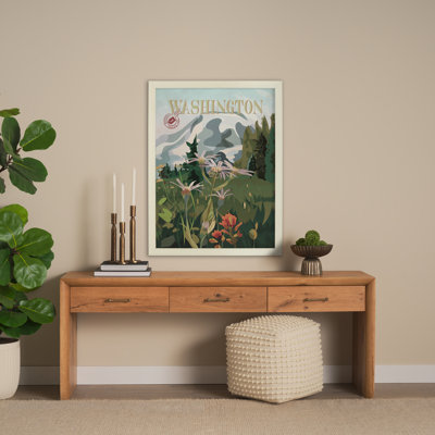 Washington Go by Simone a Framed Art Print Matted under Glass