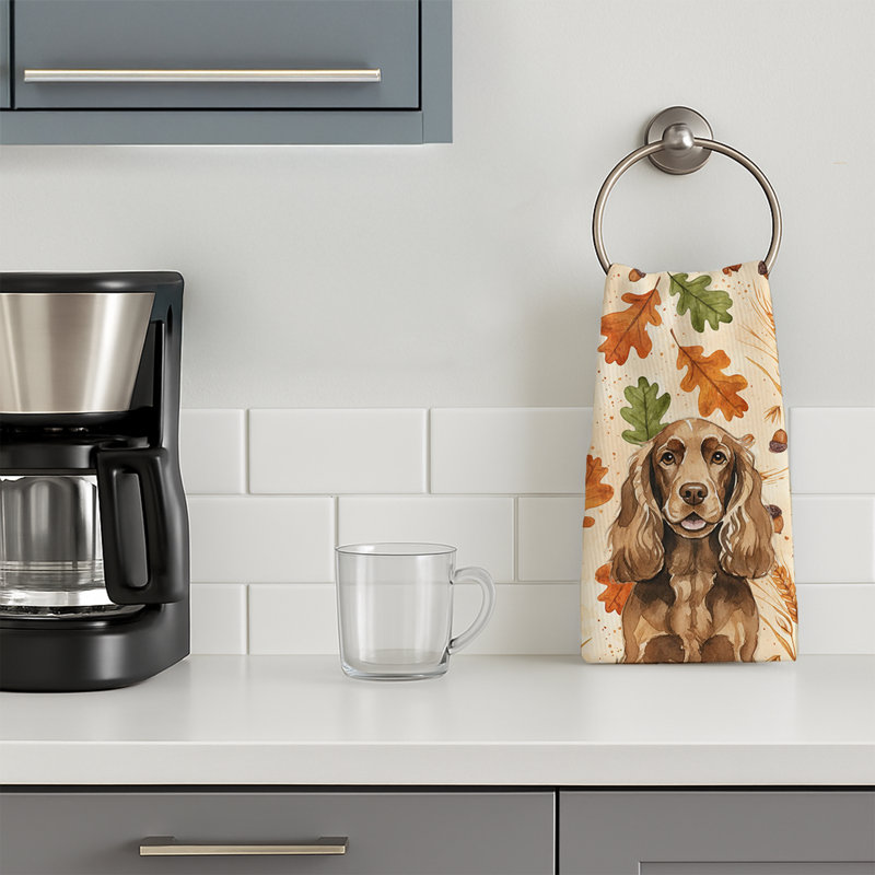 Serviette de cuisine tricolore Sheltie, Liver English Cocker Spaniel