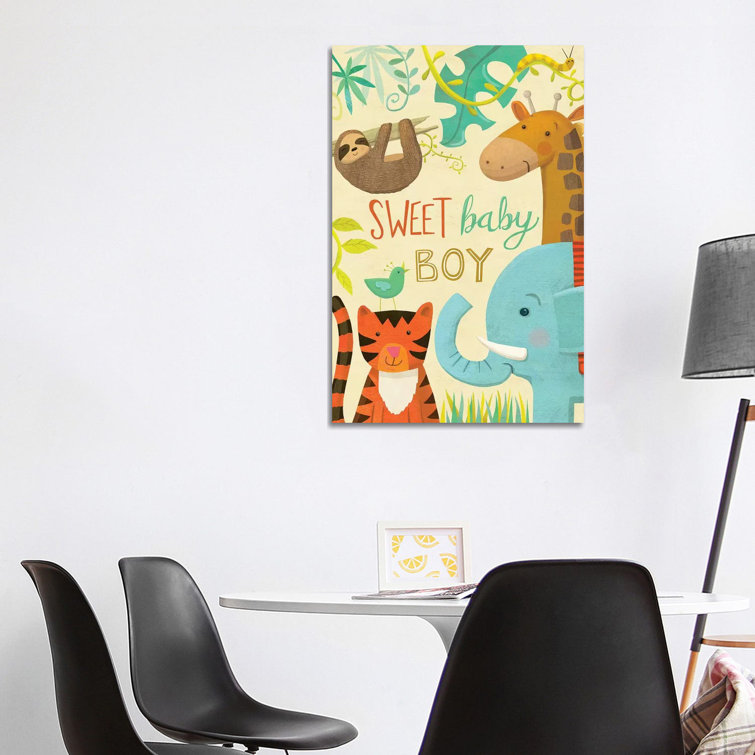 Jungle Baby III by Laura Watson - Wrapped Canvas Gallery-Wrapped Canvas Giclée