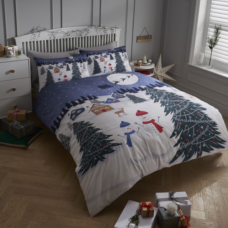 Jamil Polyester No Pattern Duvet Cover Set with Pillowcases, Double - 2 Standard Pillowcases