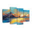 «Abstract Landscape Sunset», reproduction de paysage sur toile 4 pièces-93839585