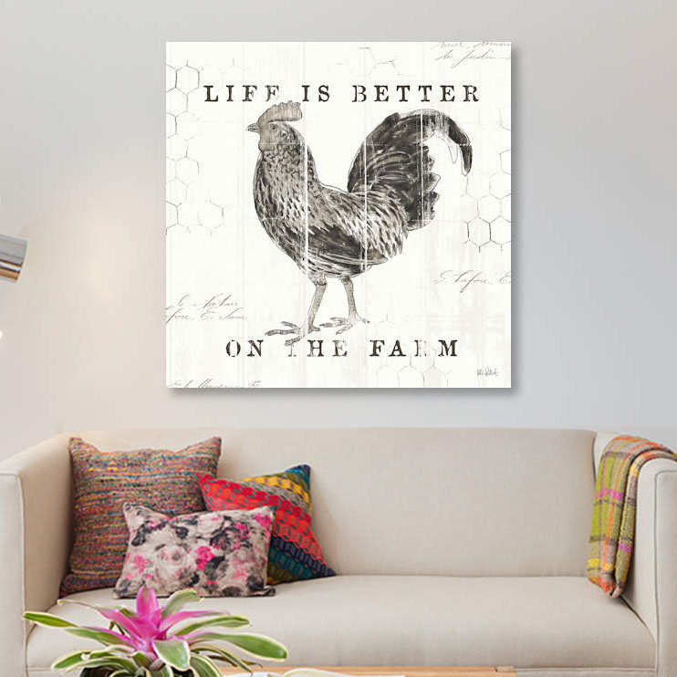«Farmhouse Fresh III», impression sur toile, H 48 po x l 48 po x P 1,5 po, Toile tendue, Pas de tapis