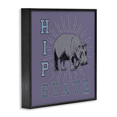 Vintage Hippo State Giclee Art by Spirit Animals/Life Is High