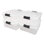 Homz 15.5 Qt Plastic Stackable Home Storage Container w/Lid (4 Pack)