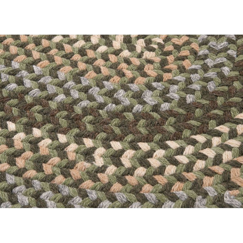 Tapis réversible en laine mélangée Lettie, Rond 9 pi