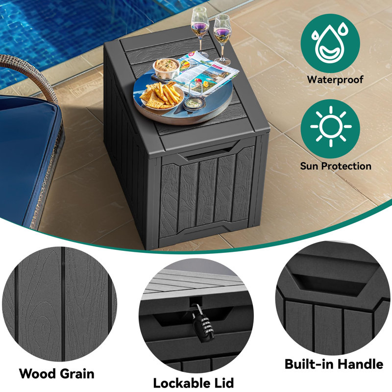 Flash W Deck Box, Black