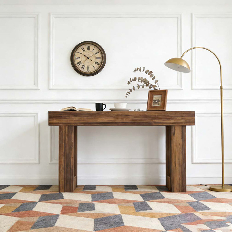 Console Table, Rustic Brown