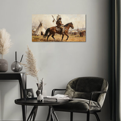  Patriotic Canvas Wall Art - American Flag Painting Embellishment for Independence Day Celebration, Americana Picture Wall Decor - Wrapped Canvas with Pine Frame, 16×32 inches