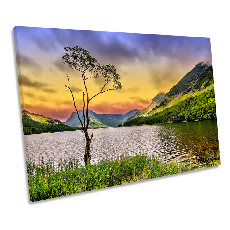 Buttermere Lake District - Wrapped Canvas Print, 50.8cm H x 76.2cm W