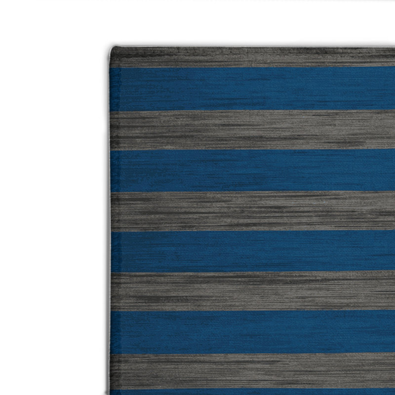 Tapis intérieur / extérieur vert HorizontalStripes, Rectangle 4pi x 6 pi