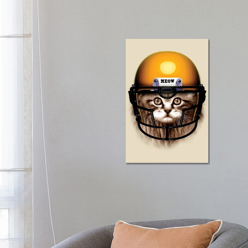 Vicious Footballer by Adam Lawless - Wrapped Canvas Gallery-Wrapped Canvas Giclée, 66.04 cm H x 45.72 cm W x 3.175 cm D