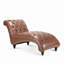 Chaise longue sans accoudoirs touffetée