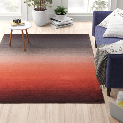 Chaffins Wool Gradient Rust Rug