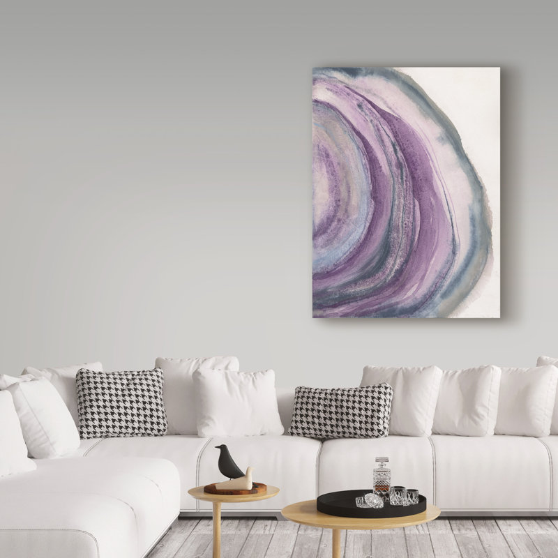 « aquarelle geode ii », reproduction de peinture à l’acrylique sur toile tendue, H 32 po x l 24 po x P 2 po
