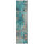 Tapis bleu sarcelle lavable à la machine intérieur / extérieur Xhevrie-1040115118