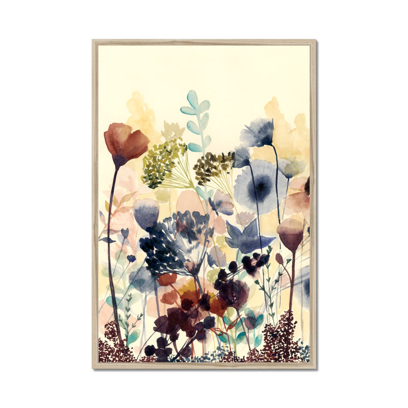 Sundry Blossoms I by Grace Popp - Painting, Black Framed Paper Print, 80cm H x 55cm W