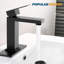 Robinet de salle de bains monotrou avec ensemble de drainage-92363207